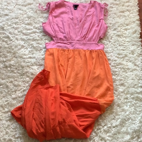 SCOOP Multi-Colored Dress with Mid Cut-outs - Picture 2 of 8